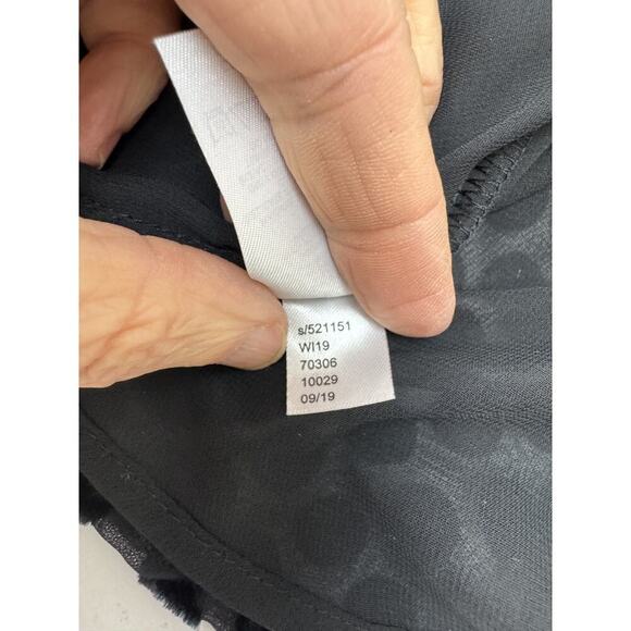 Ann Taylor Loft Velvet Polka Dot Top Sheer Lined Tank Top Formal Women's Size XS - Picture 8 of 10